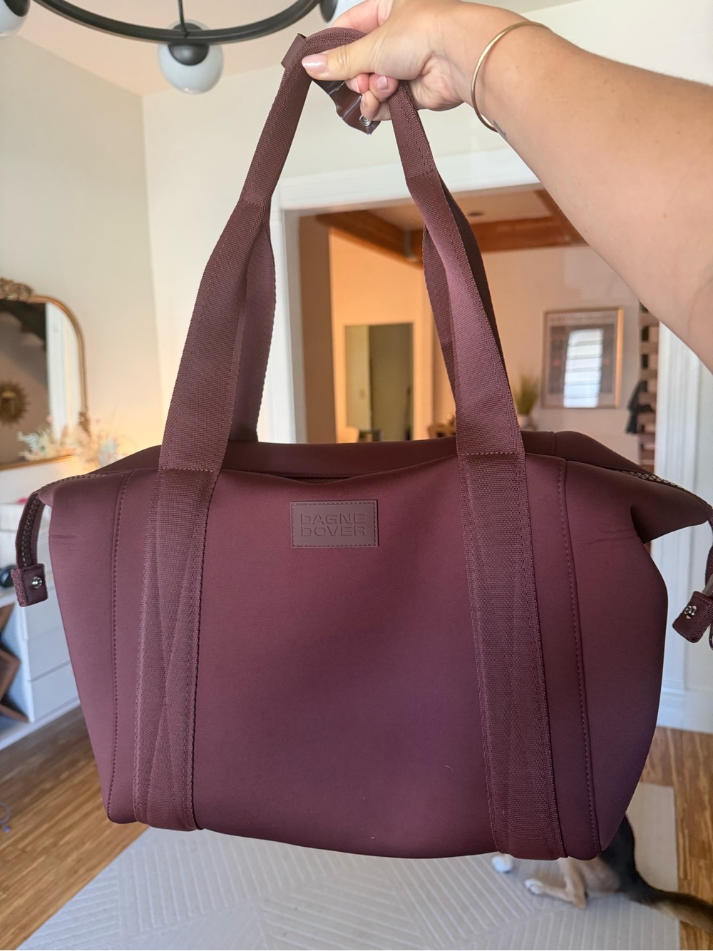 Dagne Dover Landon Neoprene Carryall Bag - Medium Size Ancho color- New in Box - Picture 10 of 10